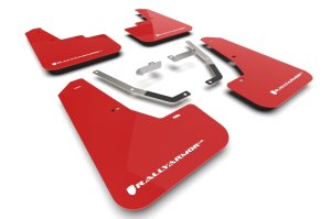 Subaru XV Crosstrek Mud Flap Kit - Rally Armor - UR - Red - `24-`25 Subaru XV Crosstrek Mud Flap Kit - Rally Armor - UR - Red - `24-`25